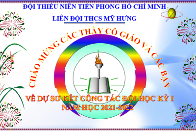 Tổ chức giờ chào cờ đầu tuần bằng hình thức trực tiếp và trực tuyến của trường THCS Mỹ Hưng